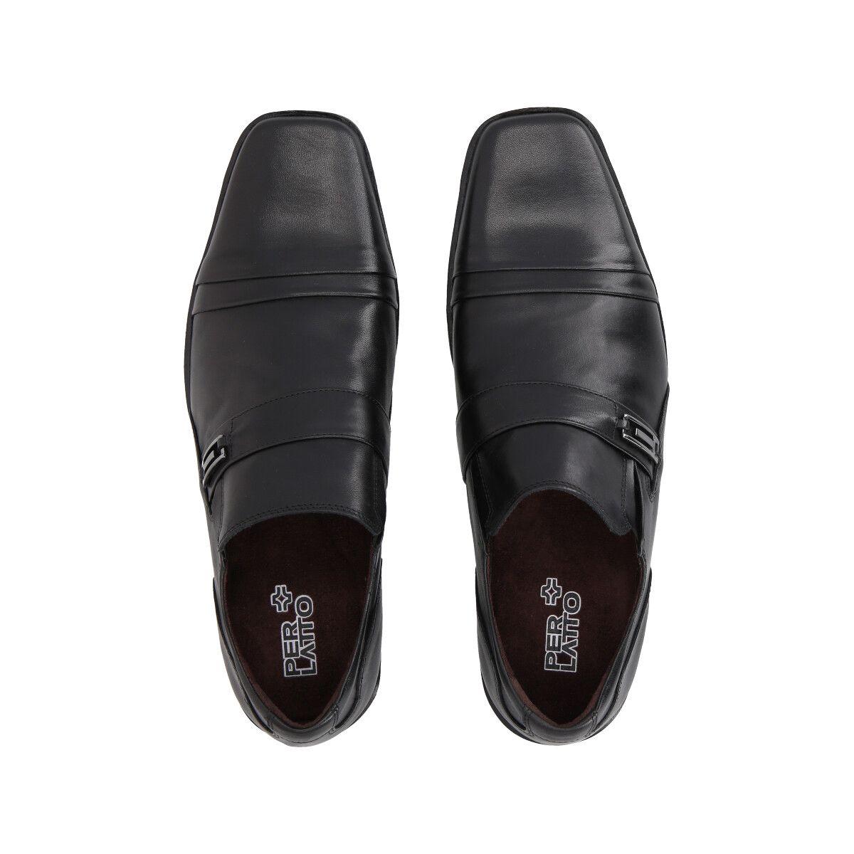 Zapato Formal Hombre Cuero Negro  554 Perlatto-1
