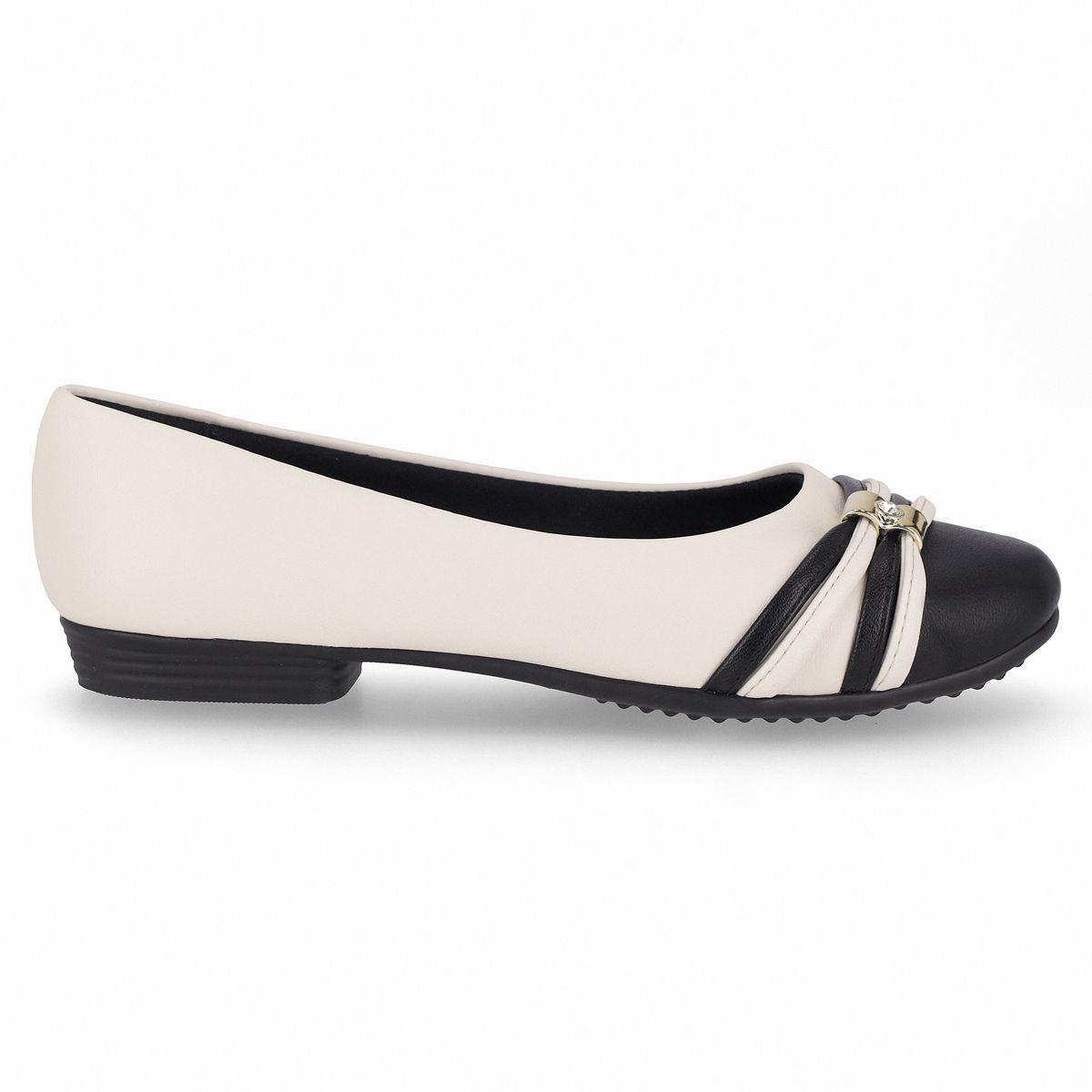 Ballerina Mujer Crema/Negro Raquel Piccadilly-0