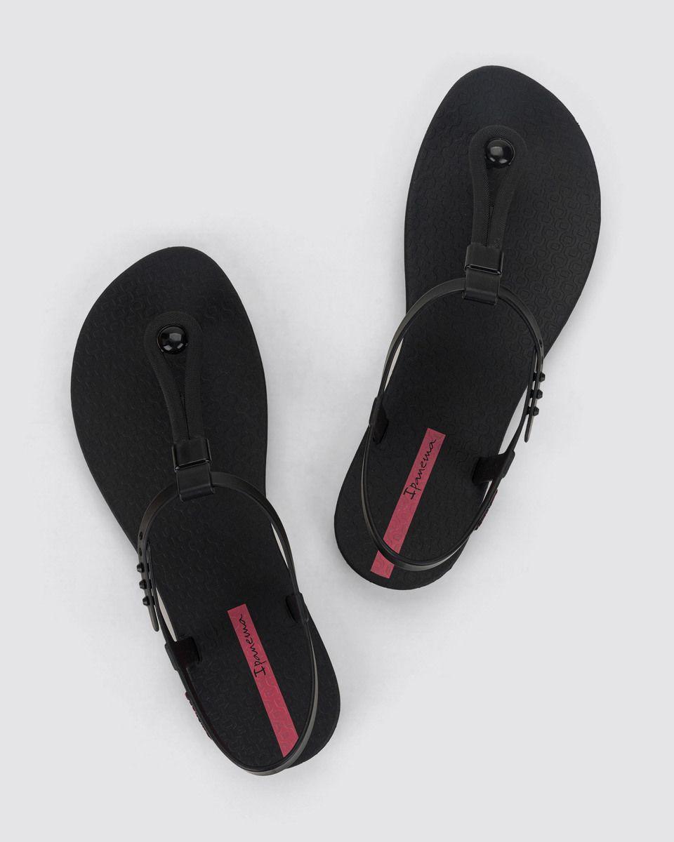 Sandalia Mujer Negro Class Slim 130 Ipanema-1