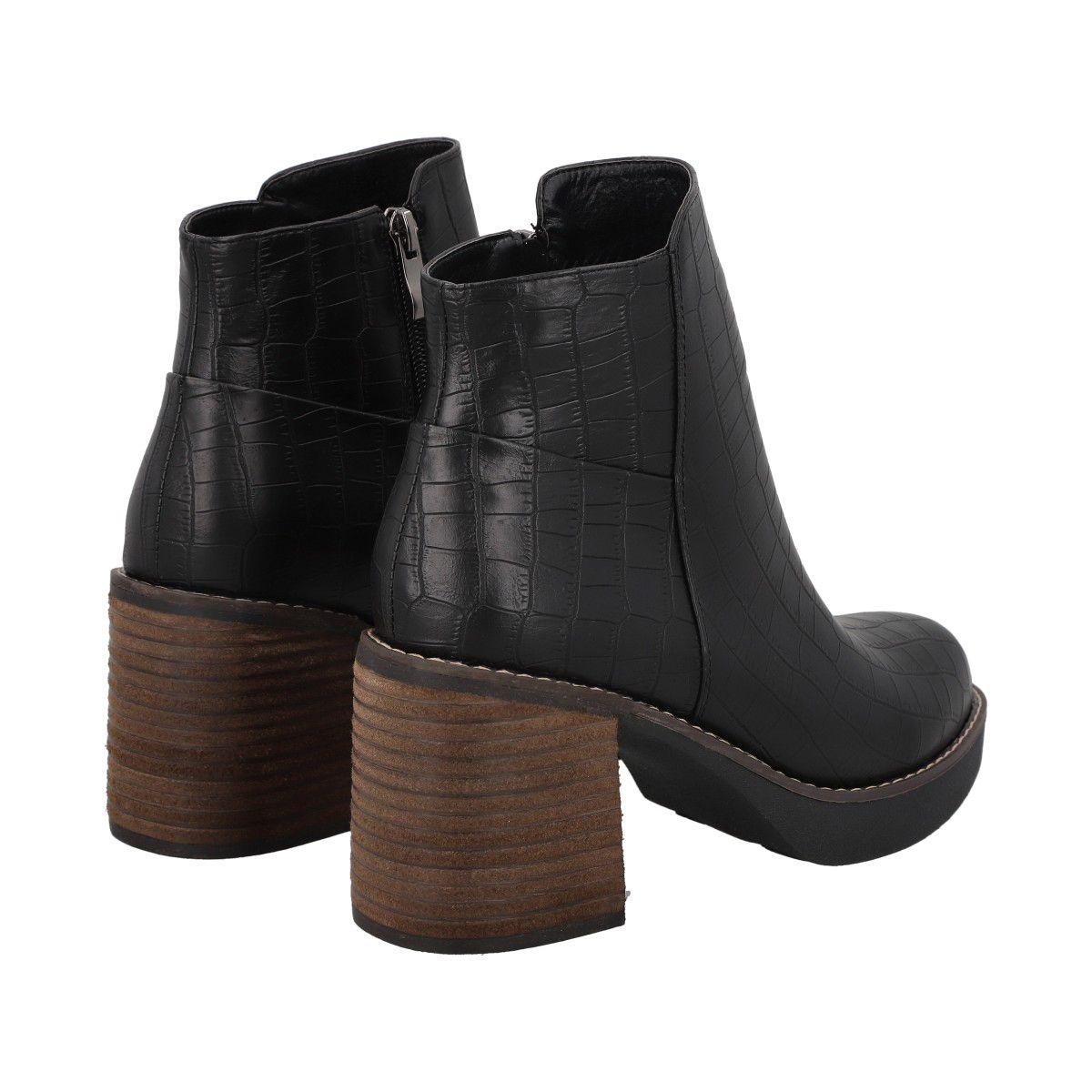 Botin Mujer Negro Zaxy Police-4