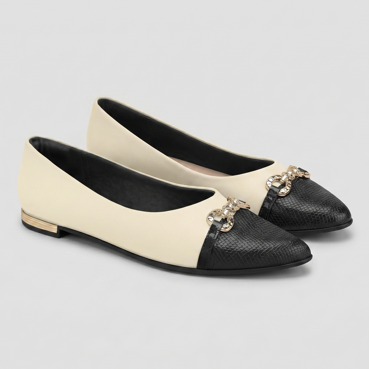 Zapato Mujer Crema/Negro Ana 02 Piccadilly-2