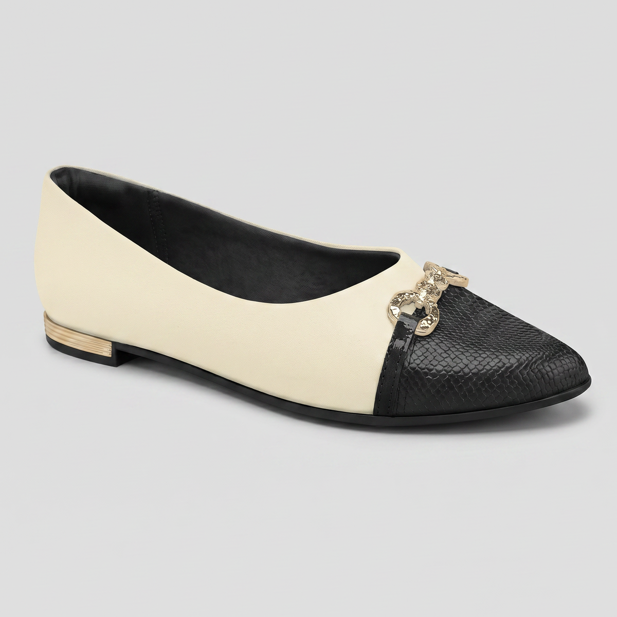 Zapato Mujer Crema/Negro Ana 02 Piccadilly-3