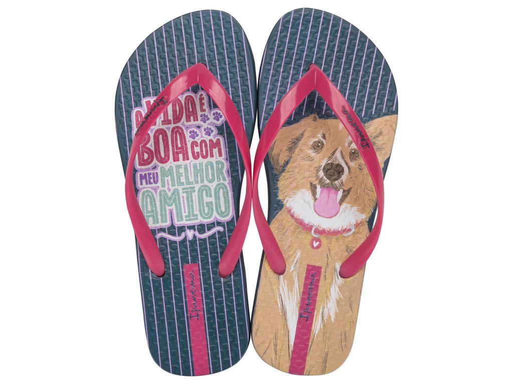 Sandalia Mujer Rosa/Azul Love Pets Ipanema-0