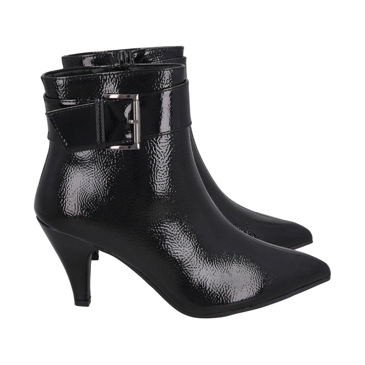 Botin Mujer Negro Karmin Police-2