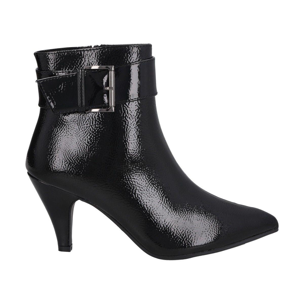 Botin Mujer Negro Karmin Police-0
