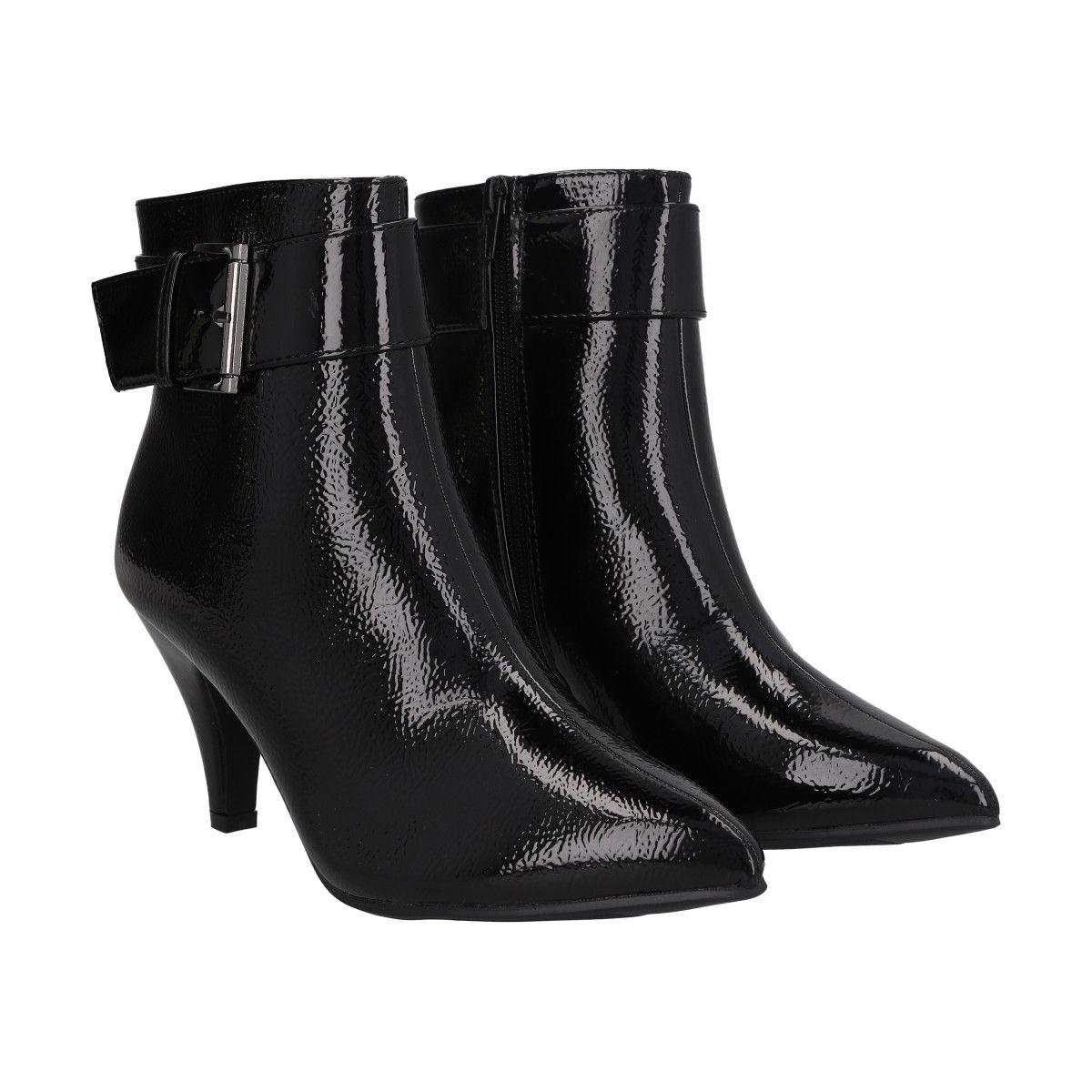 Botin Mujer Negro Karmin Police-3