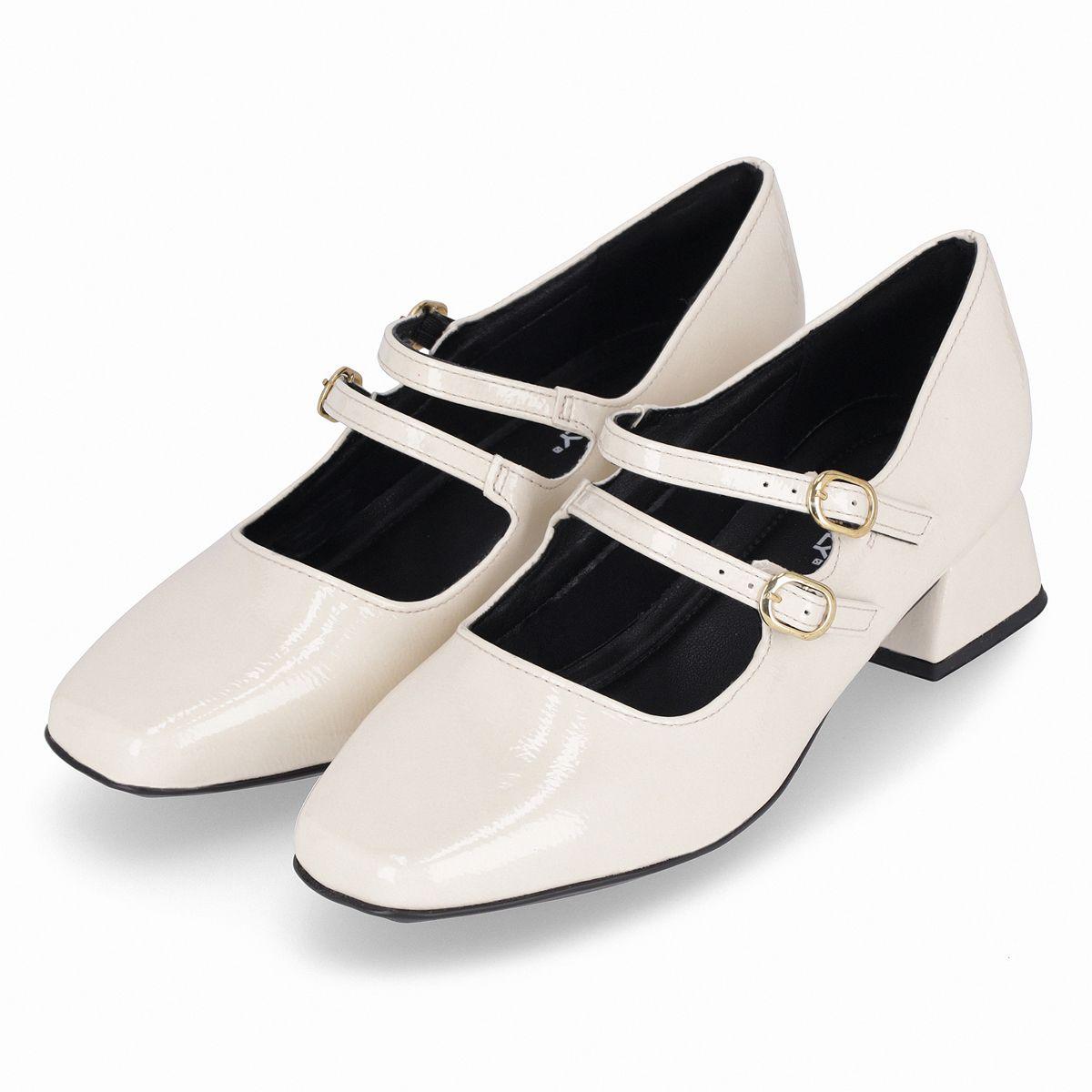 Zapato Mary Jane Mujer Crema/Charol Tati Piccadilly-2