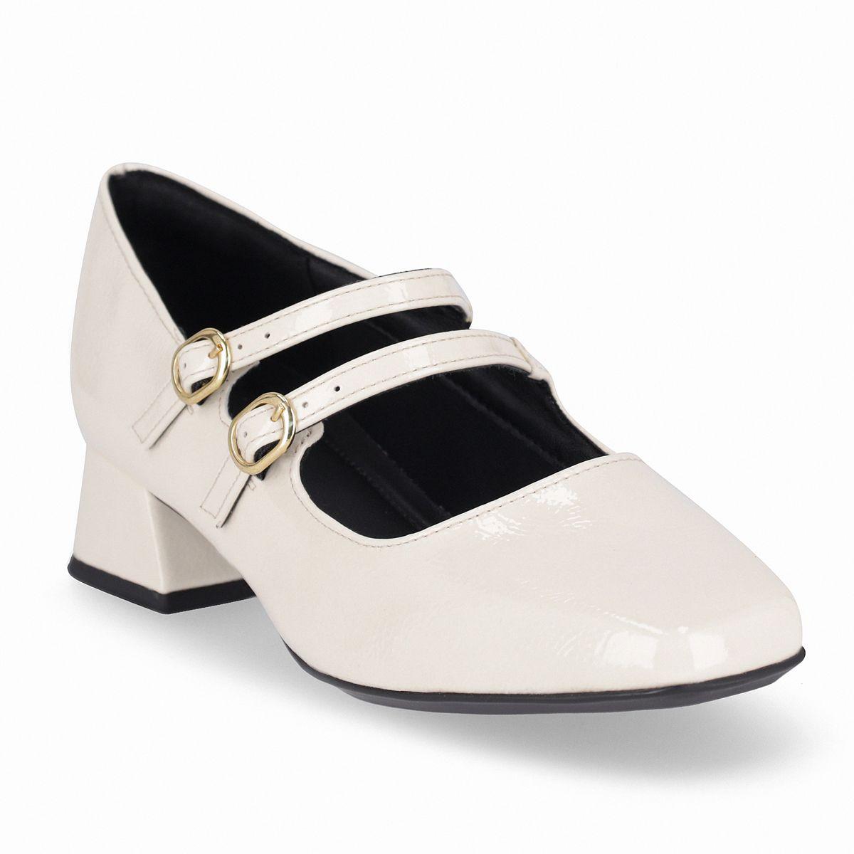 Zapato Mary Jane Mujer Crema/Charol Tati Piccadilly-3