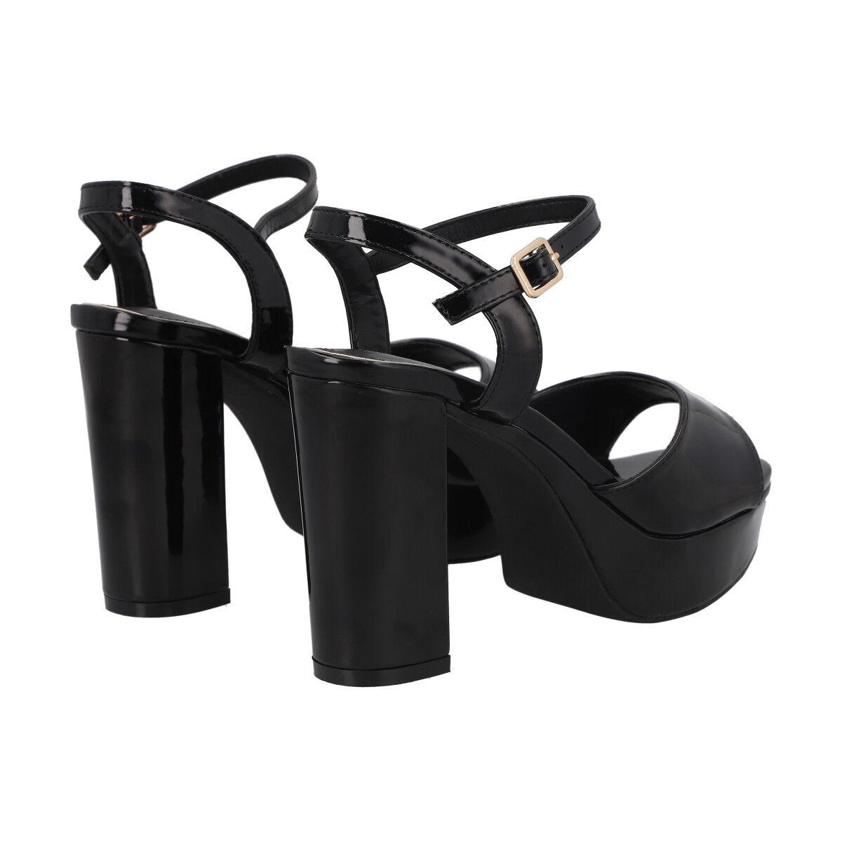 Sandalia Mujer Negro Roxy Police-3