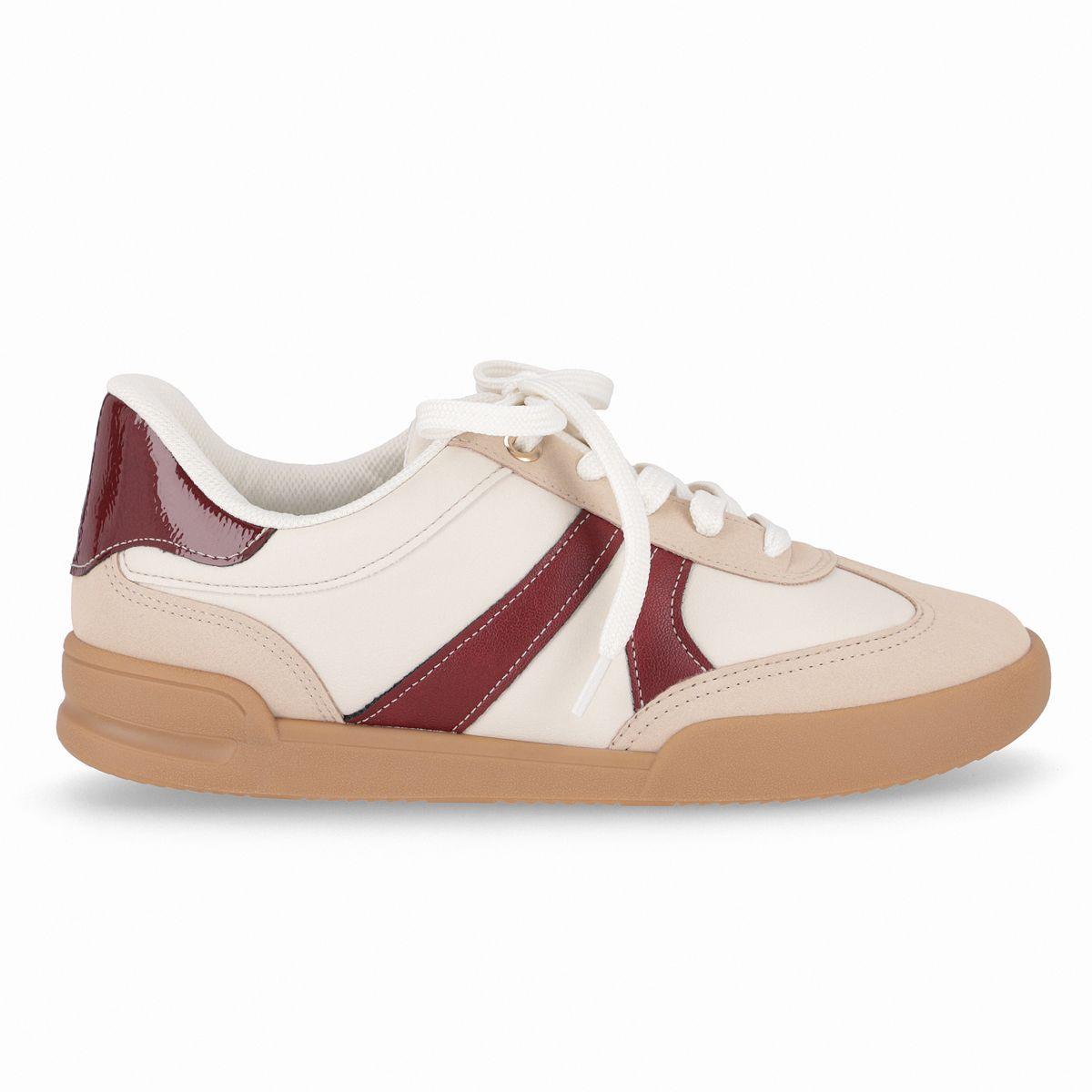 Zapatilla Mujer Beige/Burdeo Caroline Piccadilly-5
