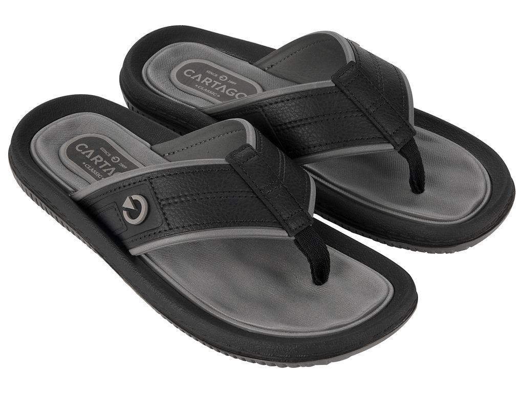Sandalia Hombre Gris/Negro Fiji Cartago-1