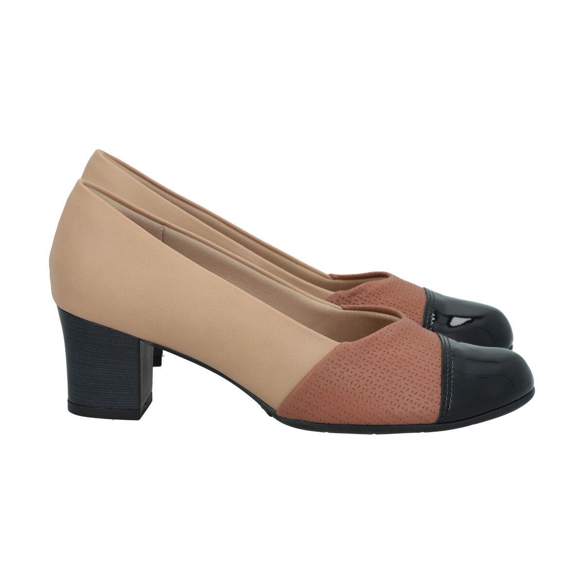 Zapato Laura Camel/Negro Piccadilly-2