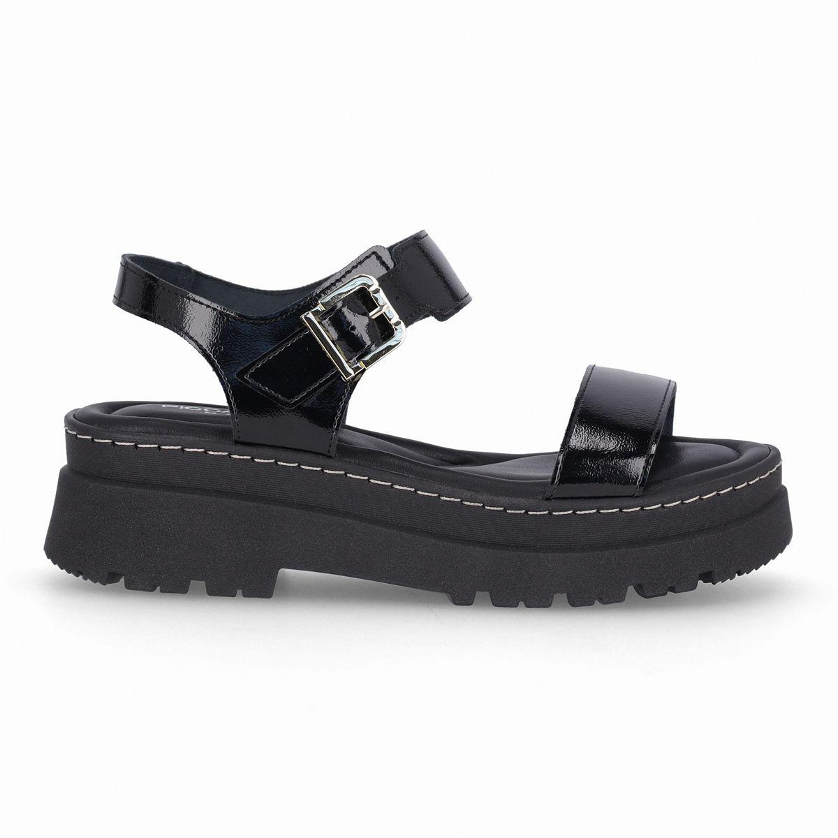 Sandalia Mujer Negro/Charol Nathalia 402 Piccadilly-0