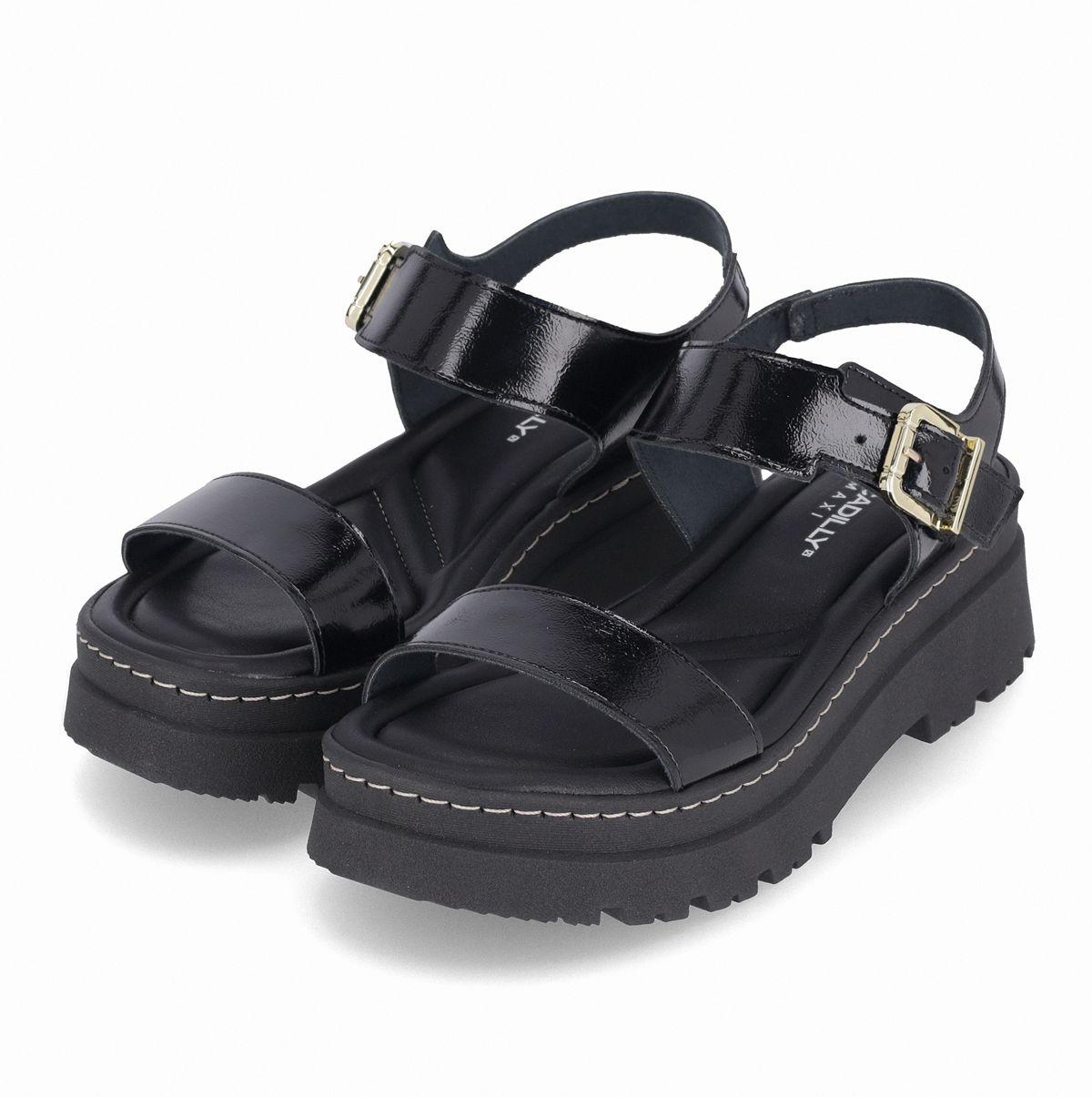 Sandalia Mujer Negro/Charol Nathalia 402 Piccadilly-2