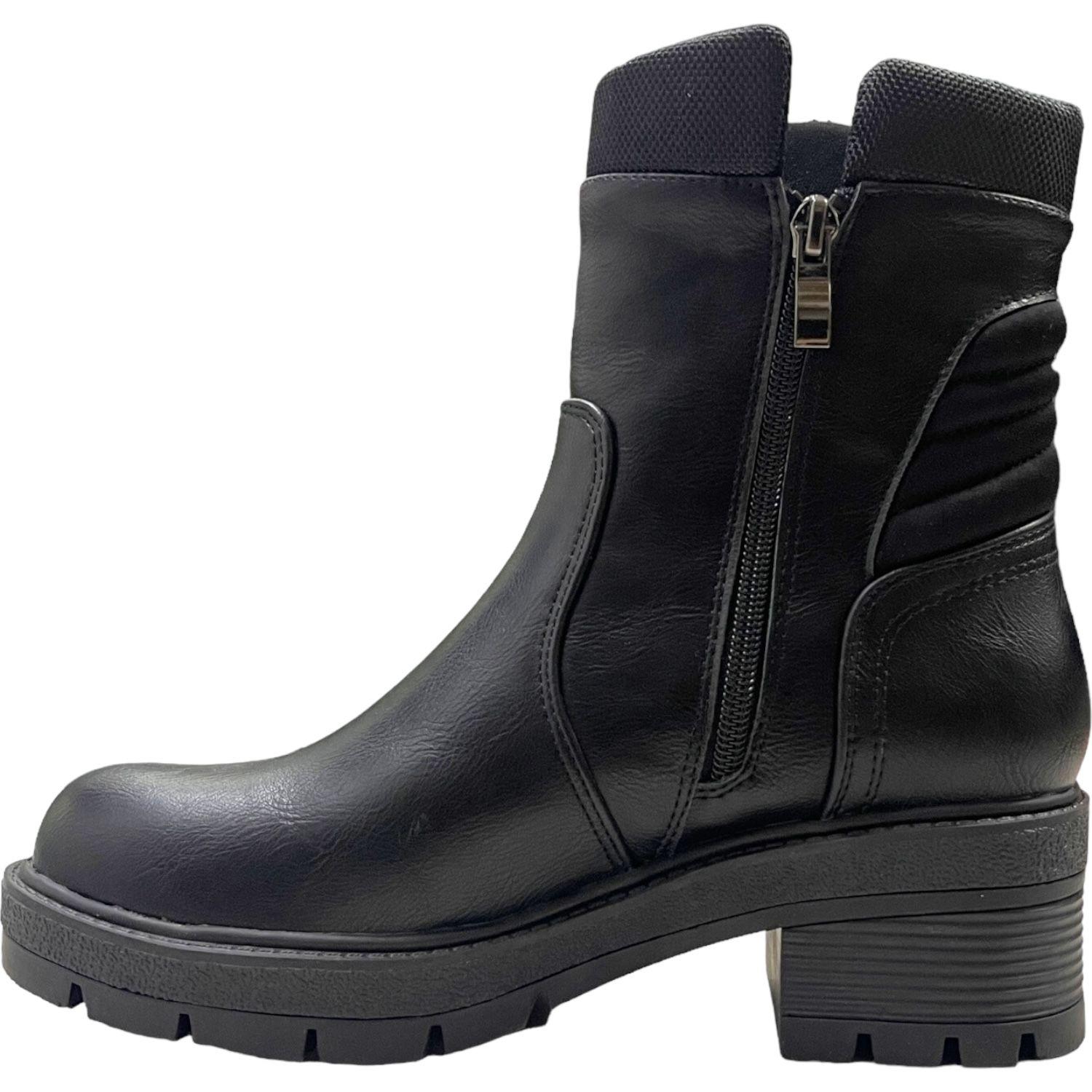 Botin Mujer Negro Berlin Detogni-1