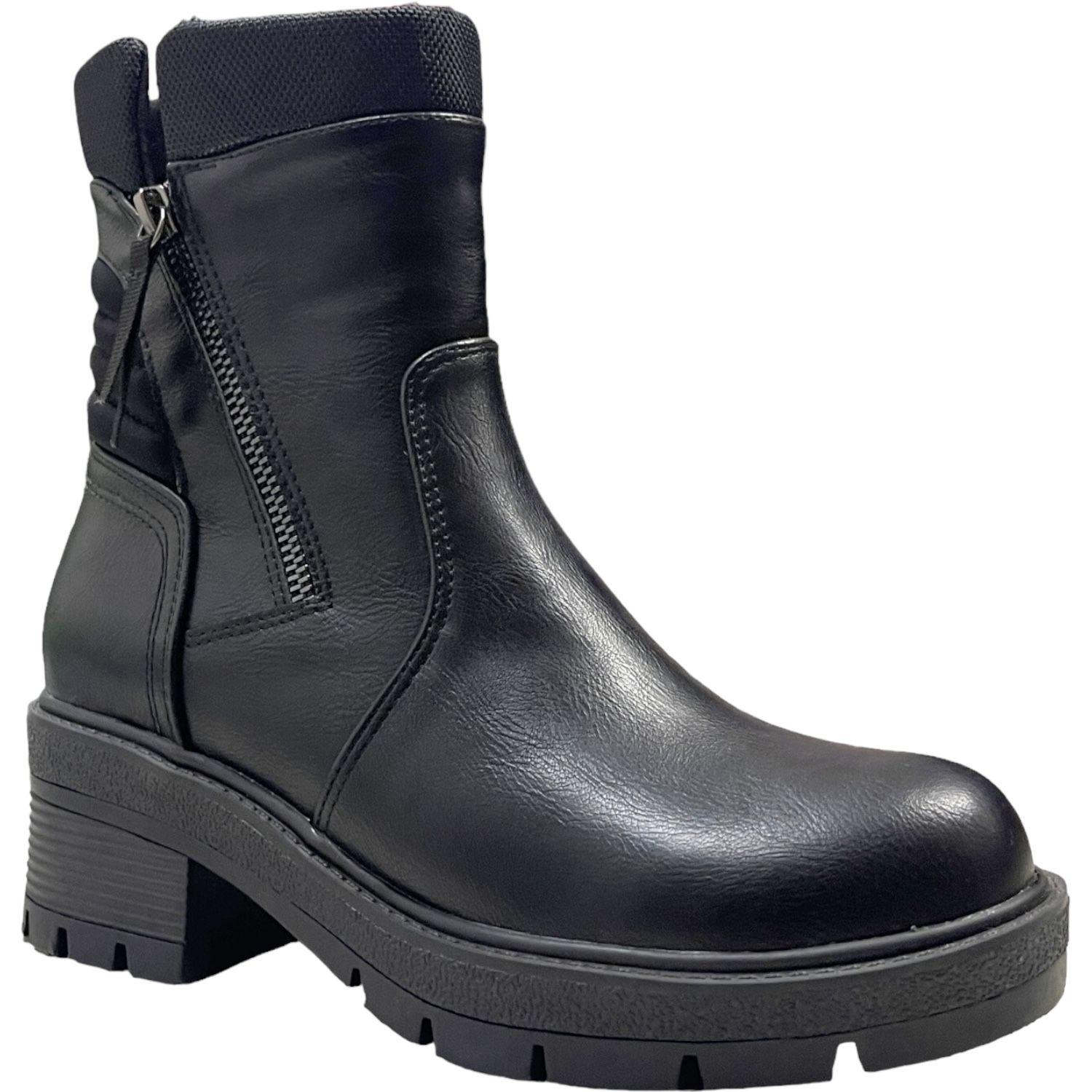 Botin Mujer Negro Berlin Detogni-2