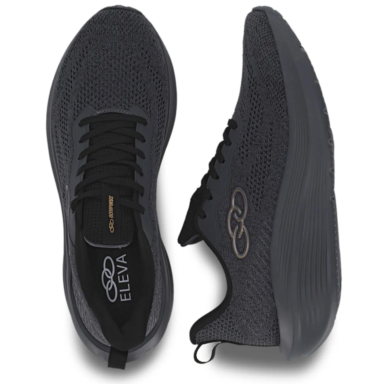 Zapatilla Hombre Rayo Gris Oscuro/Negro-2