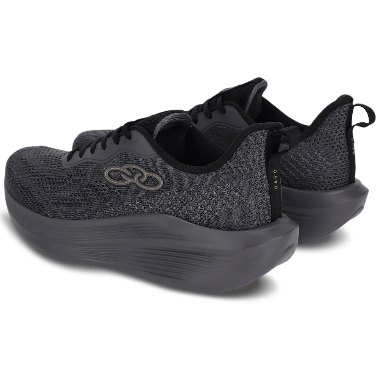 Zapatilla Hombre Rayo Gris Oscuro/Negro-3