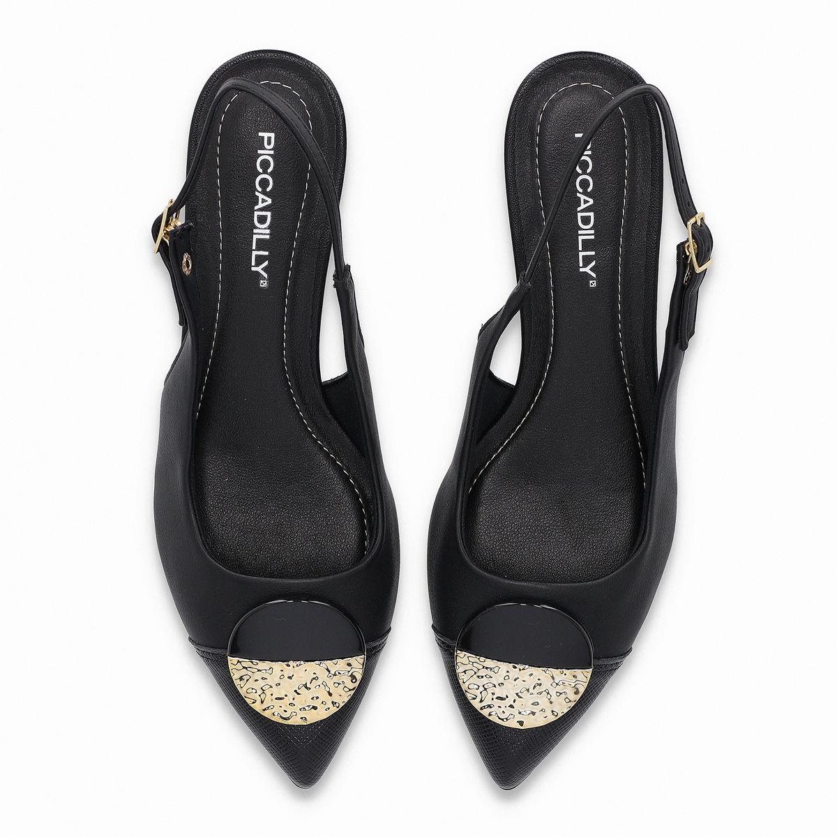 Zapato Mujer Negro/Dorado Taci 80 Piccadilly-1