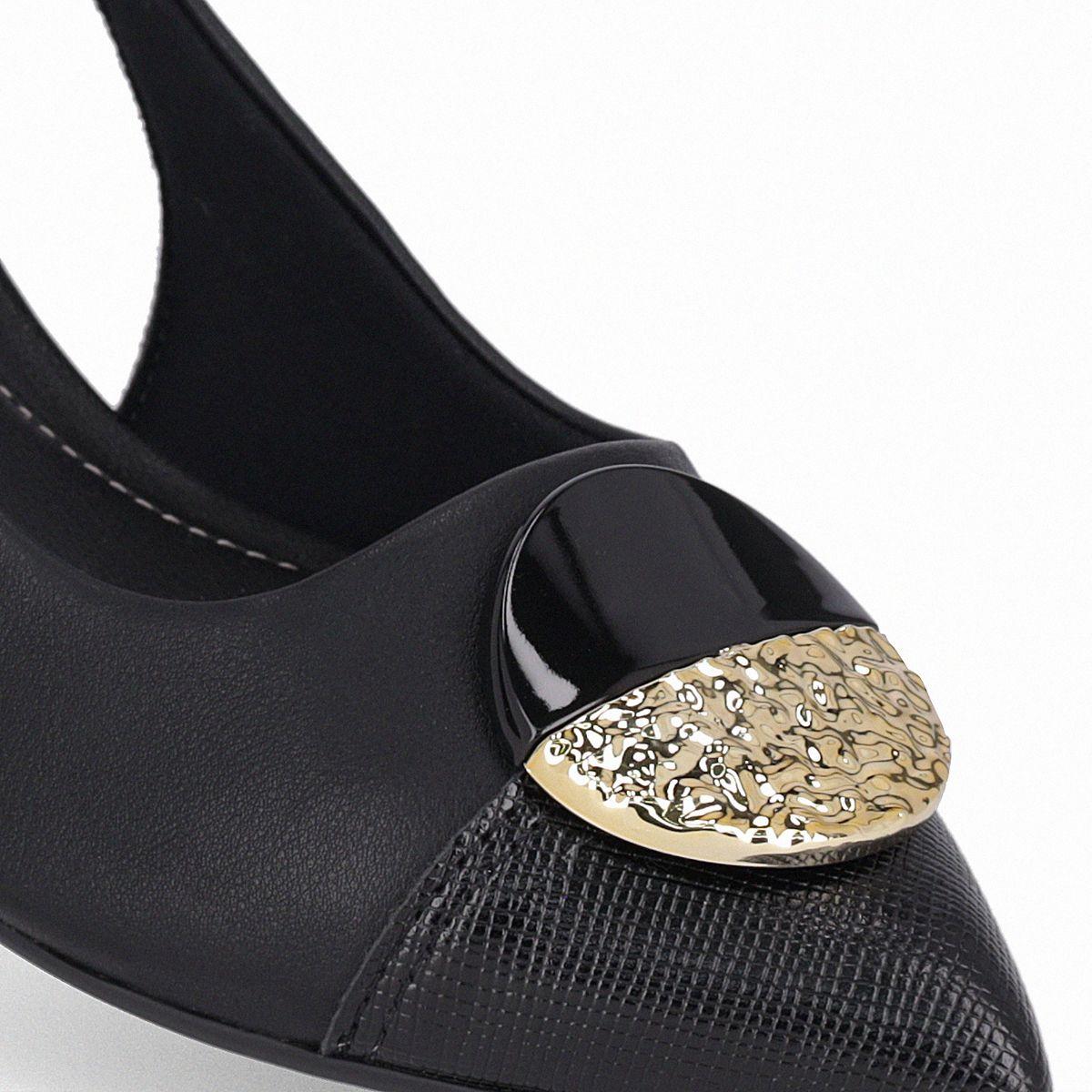 Zapato Mujer Negro/Dorado Taci 80 Piccadilly-4