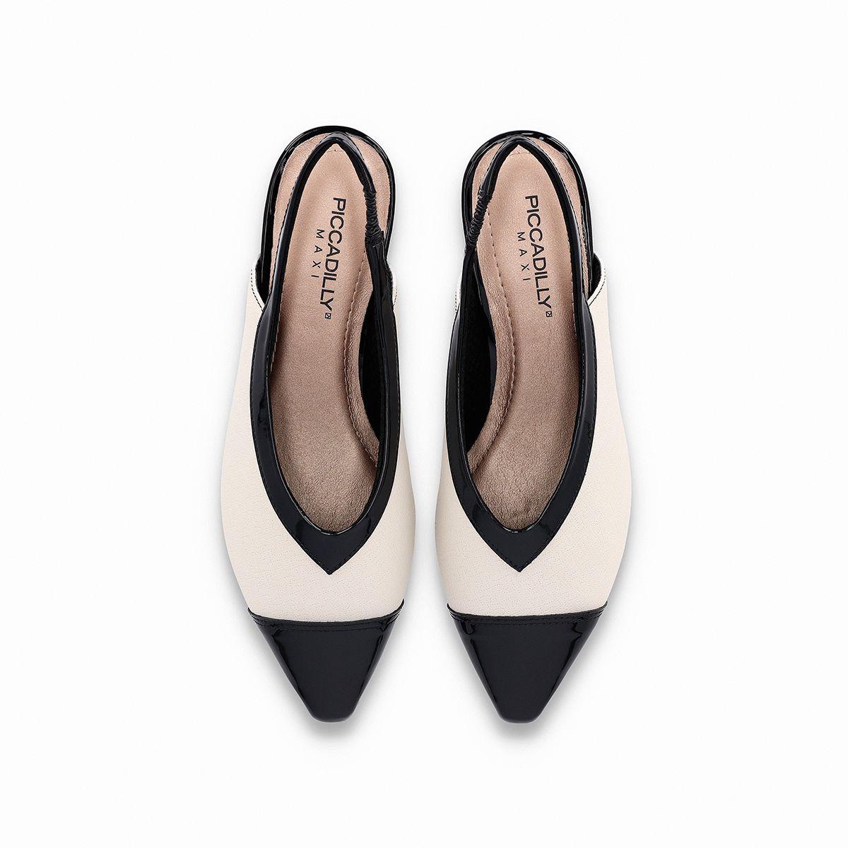 Zapato Silvia Blanco/Negro Piccadilly-3