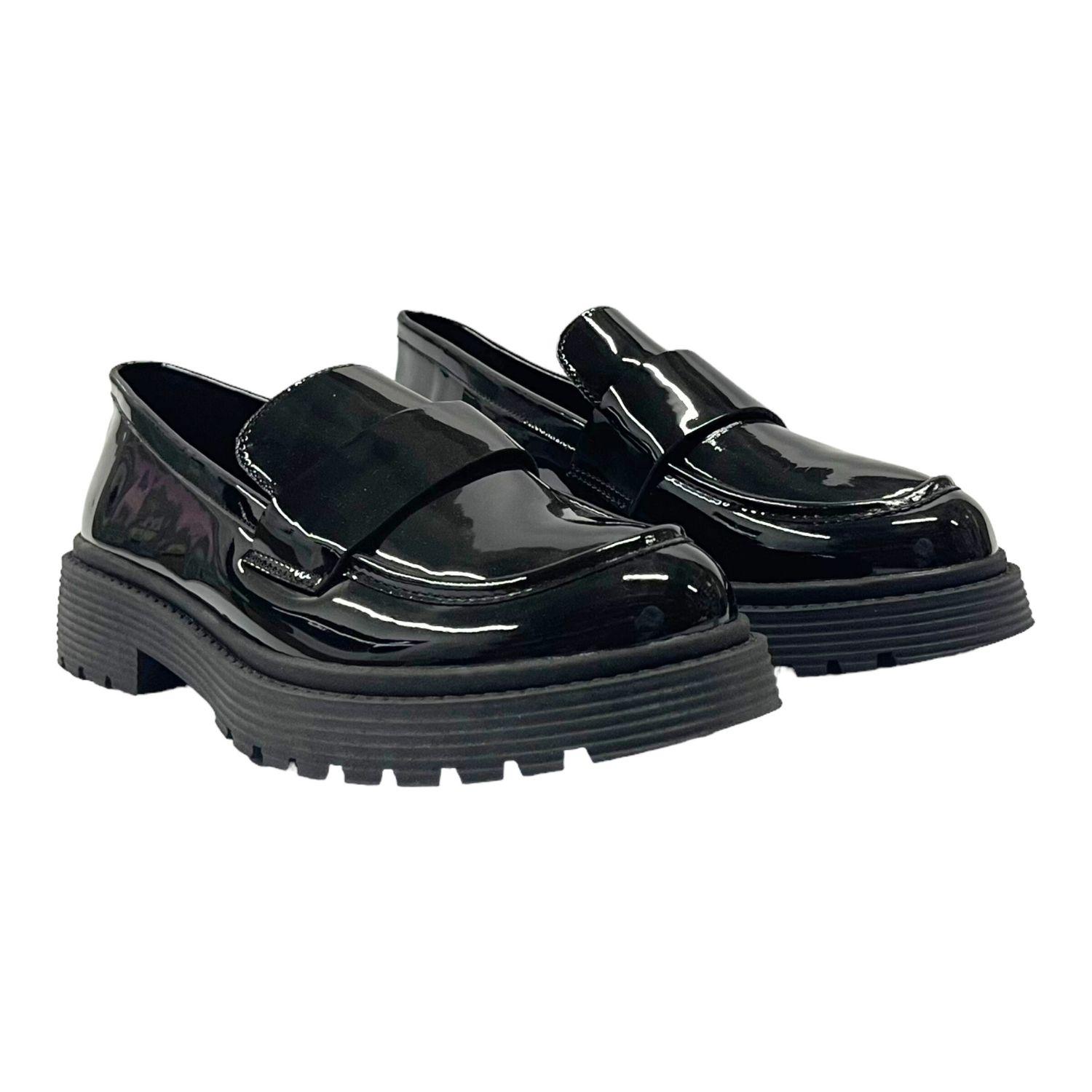 Mocasin Mujer Negro Roxana Detogni-1