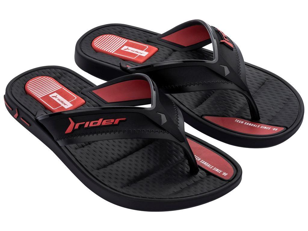 Sandalia Hombre Negro Line Plus Rider-0