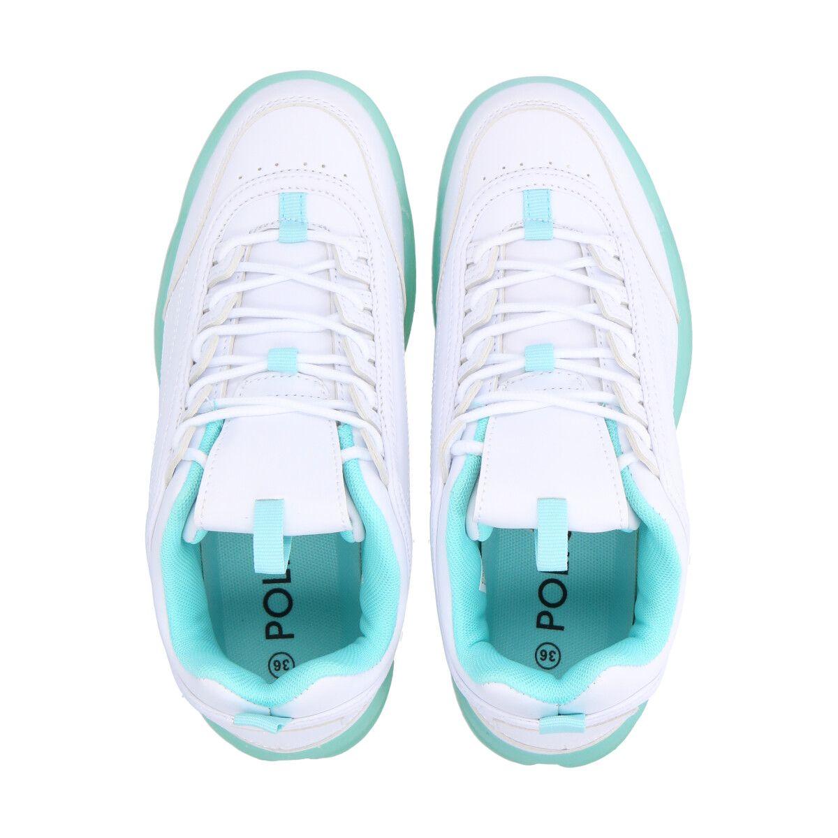 Zapatilla Mujer Blanco/Verde Amalia  Police-1
