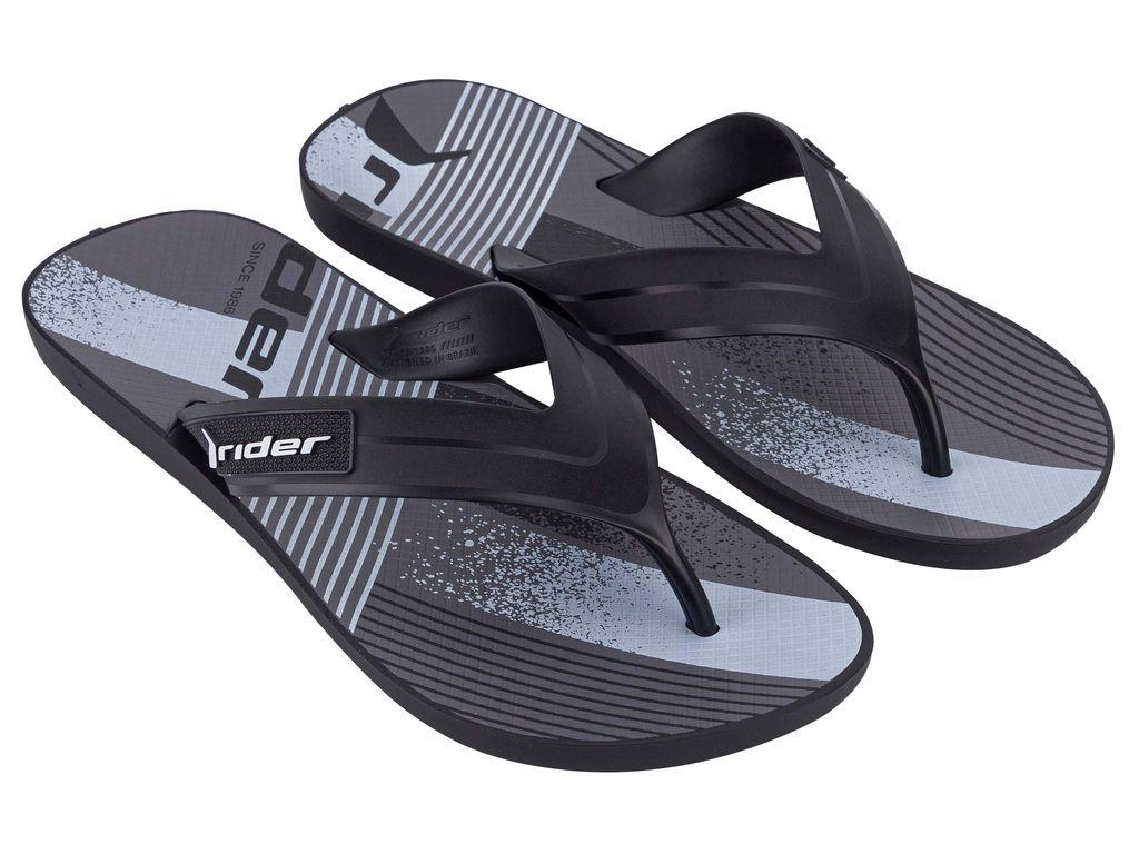 Sandalia Hombre Negro/Blanco Graphics Rider-1