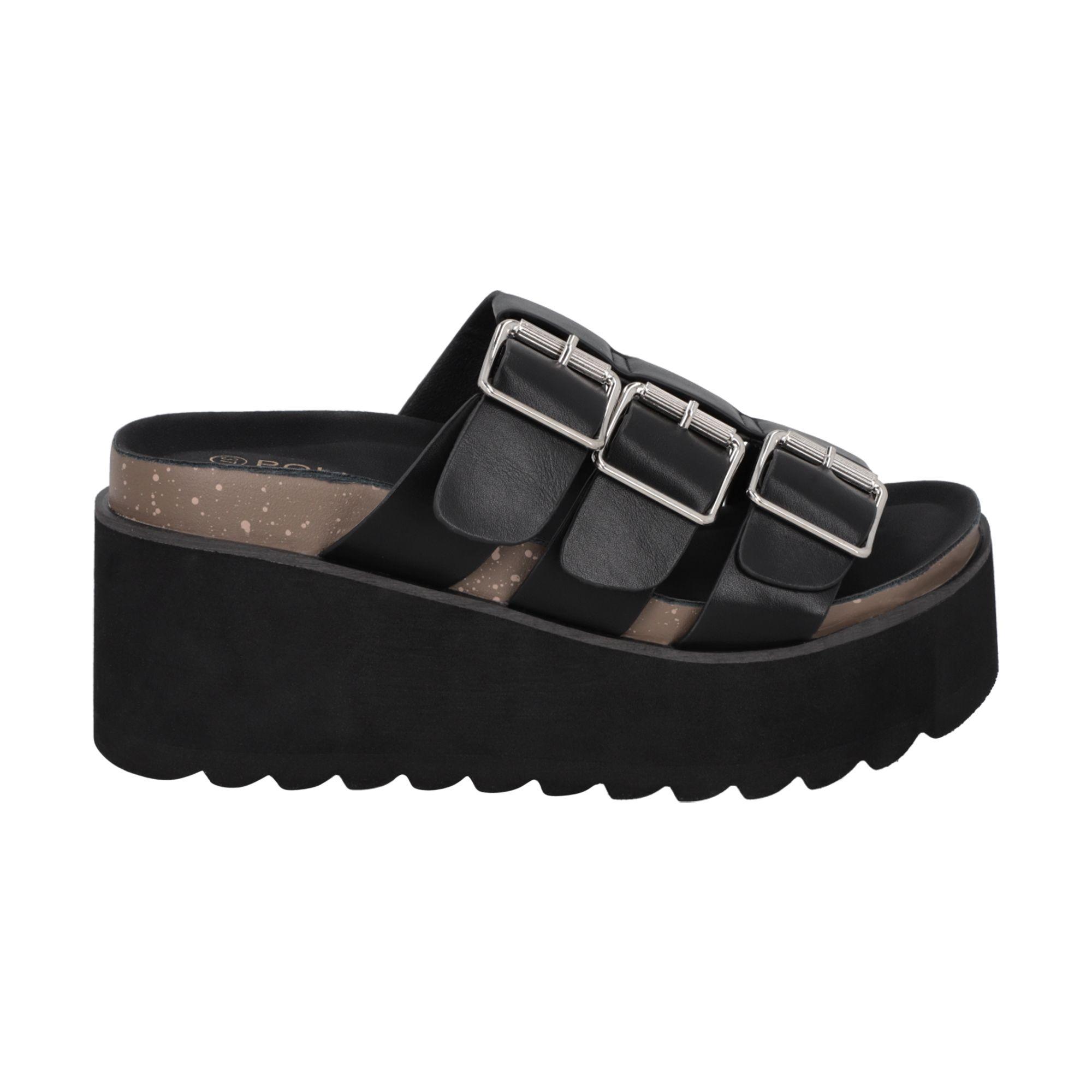 Sandalia Mujer Negro Novat Police-0