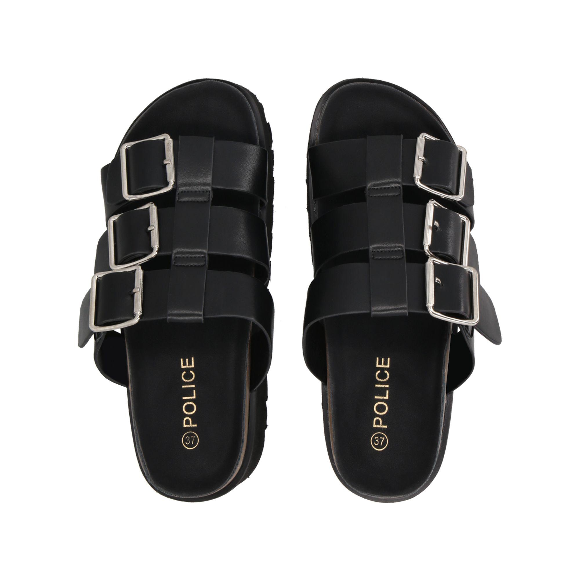 Sandalia Mujer Negro Novat Police-1