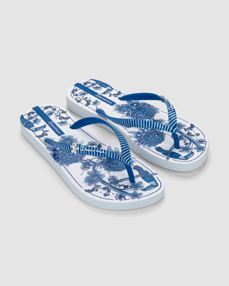 Sandalia Mujer Azul/Blanco Vibra Ipanema-2
