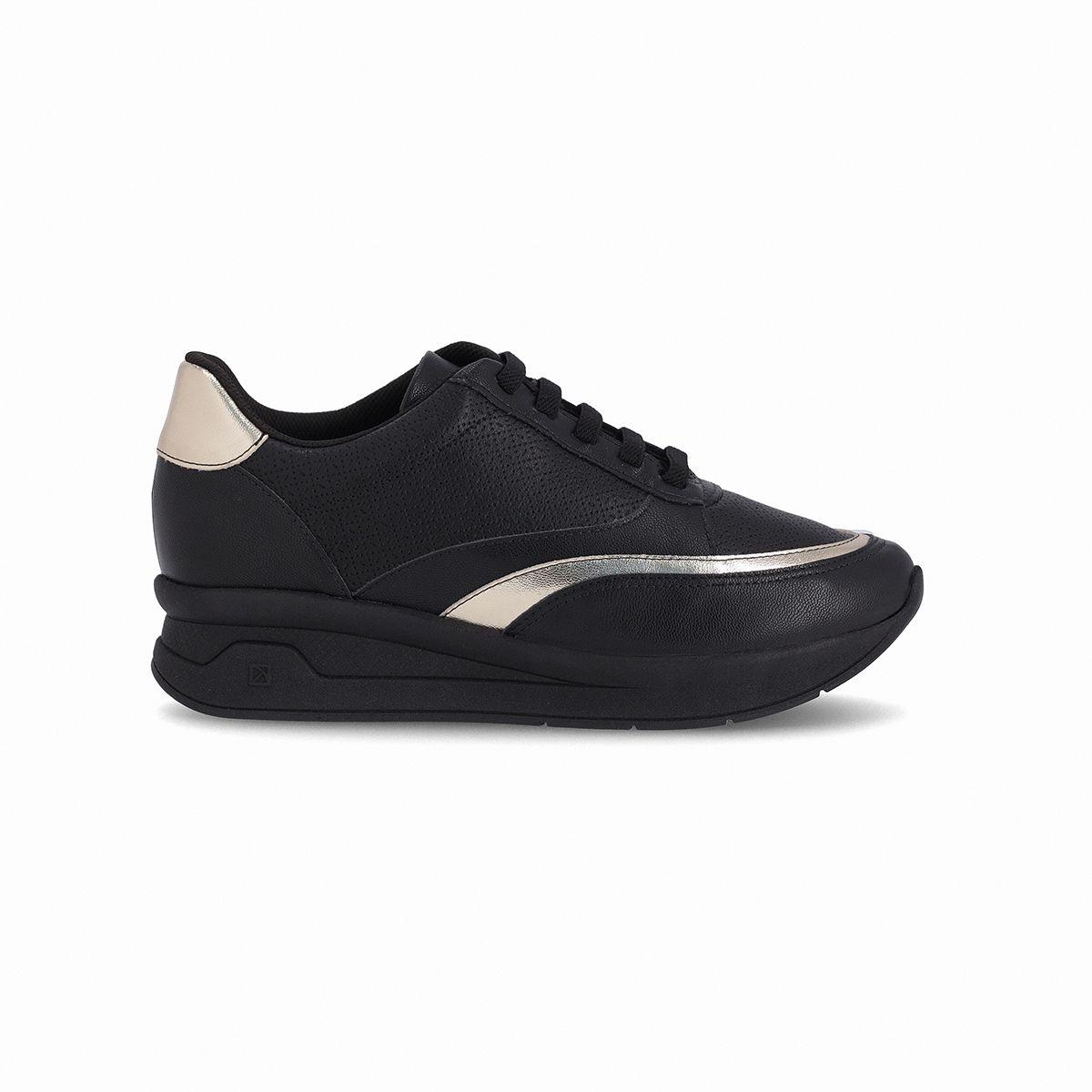 Zapatilla Mujer Negro/Dorado Jessica Piccadilly-1