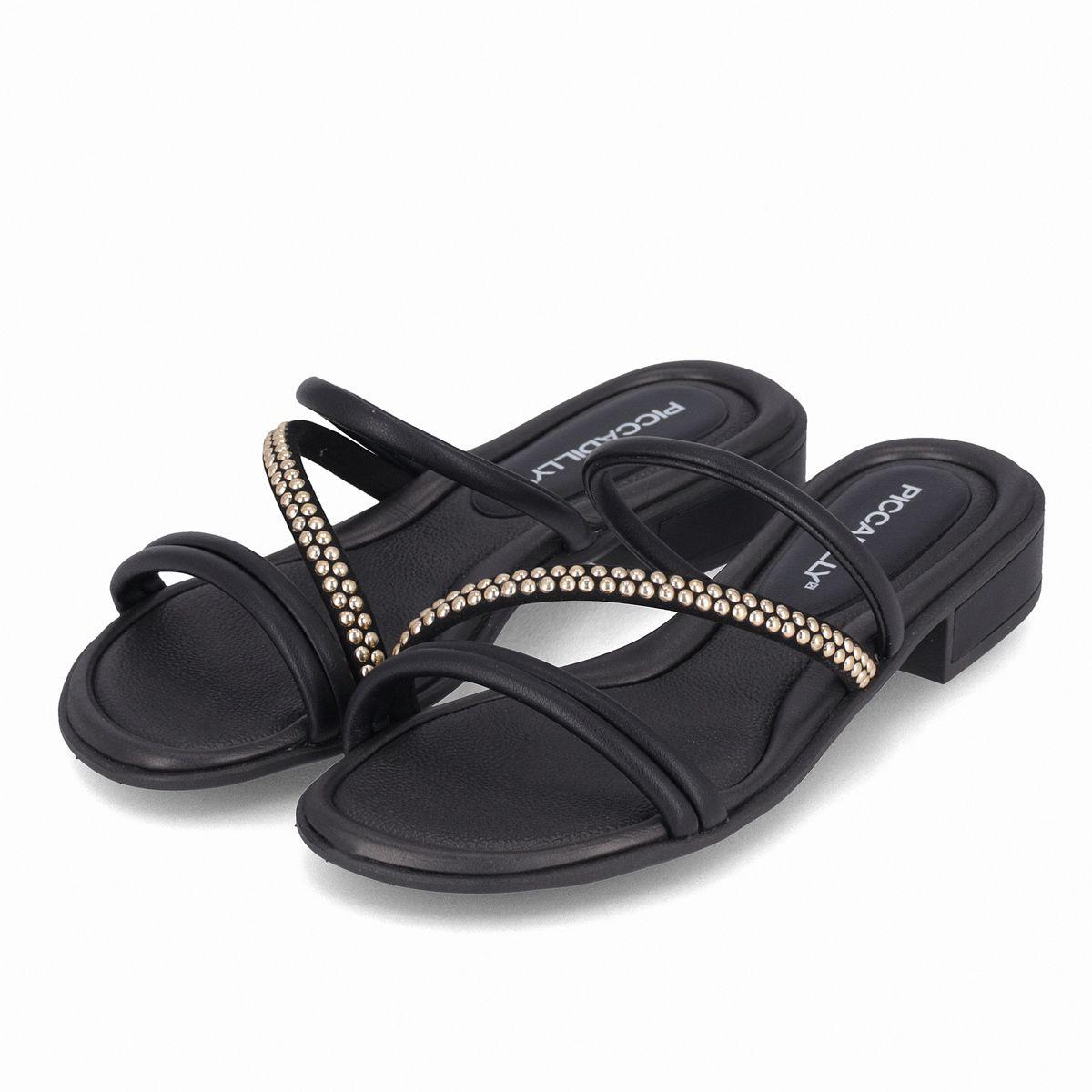 Sandalia Mujer Negro/Strass Taila 78 Piccadilly-2