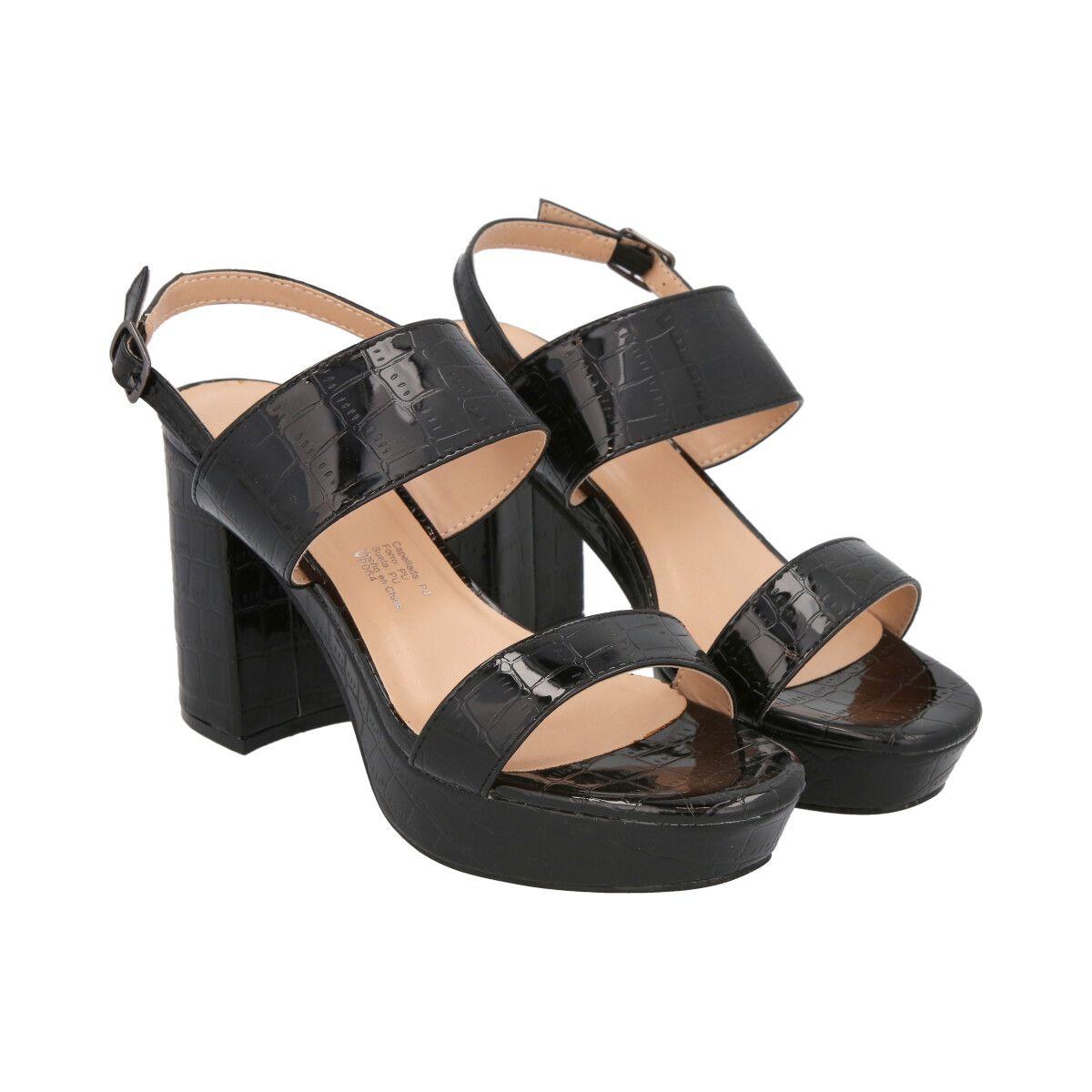 Sandalia kate Negro  Police-1