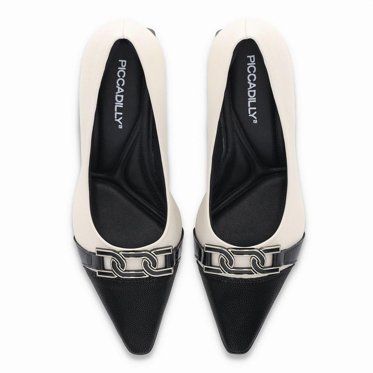 Zapato Mujer Negro/Crema Irene Piccadilly-1