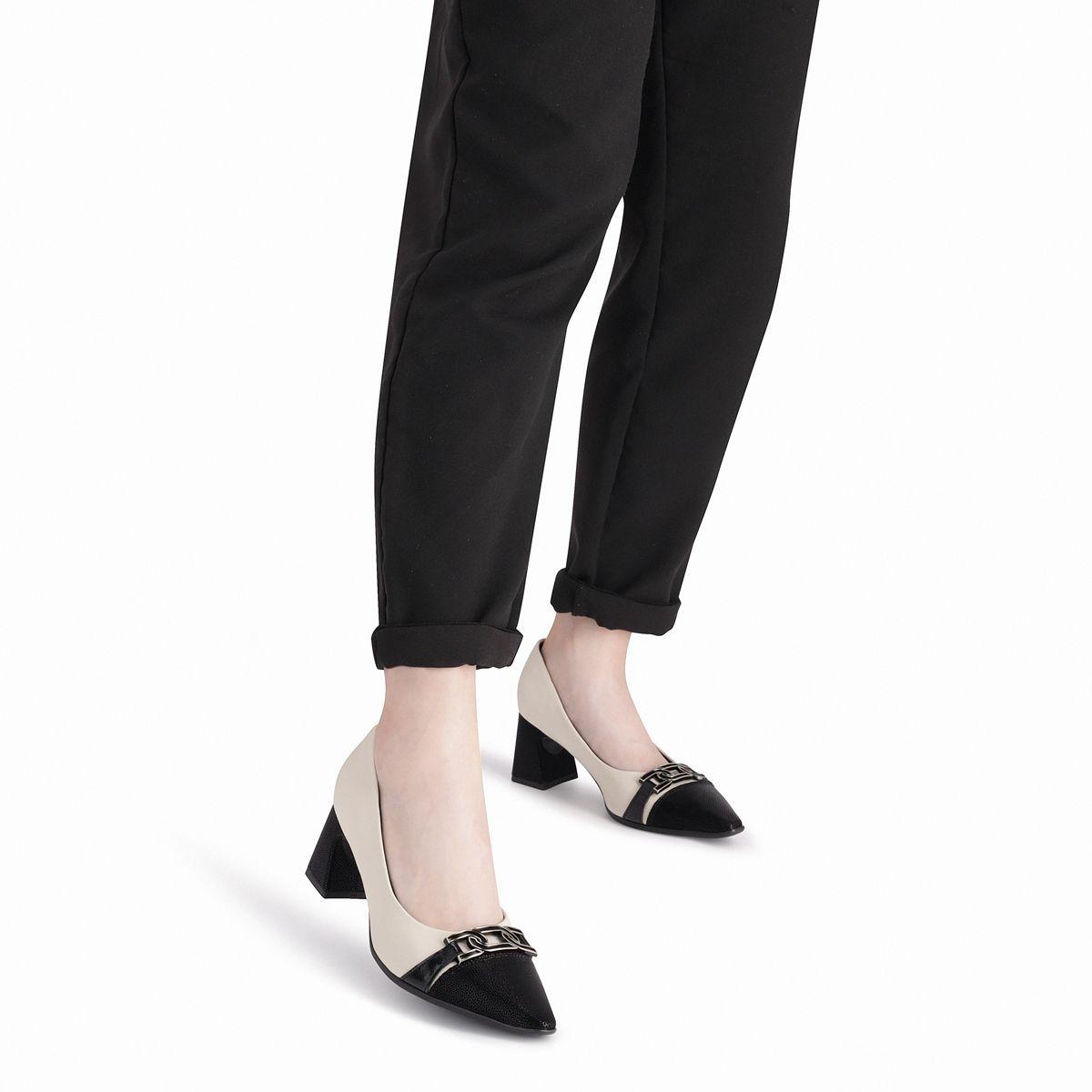 Zapato Mujer Negro/Crema Irene Piccadilly-2