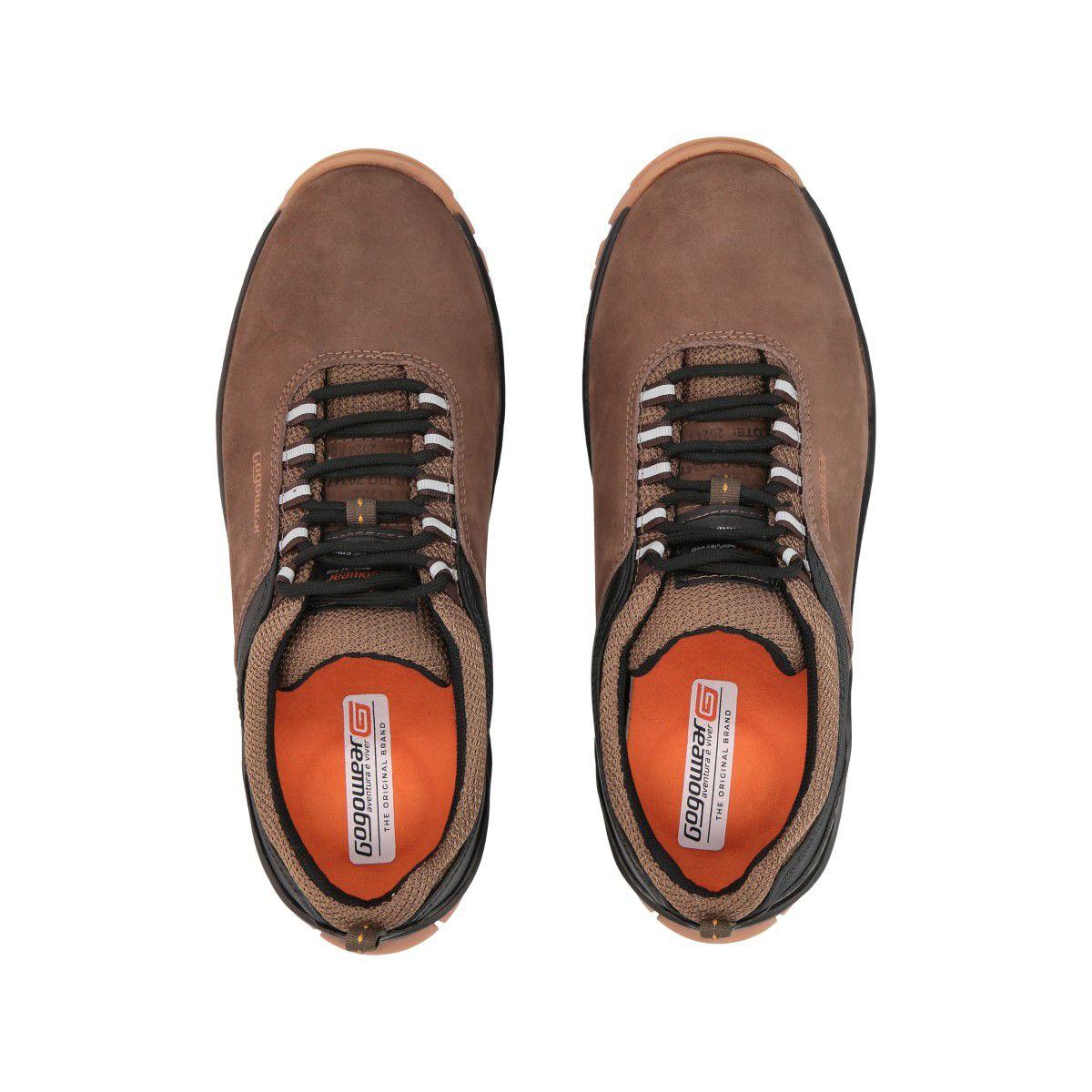 Zapatilla Hombre Trekking Café Endurance Gogowear-4