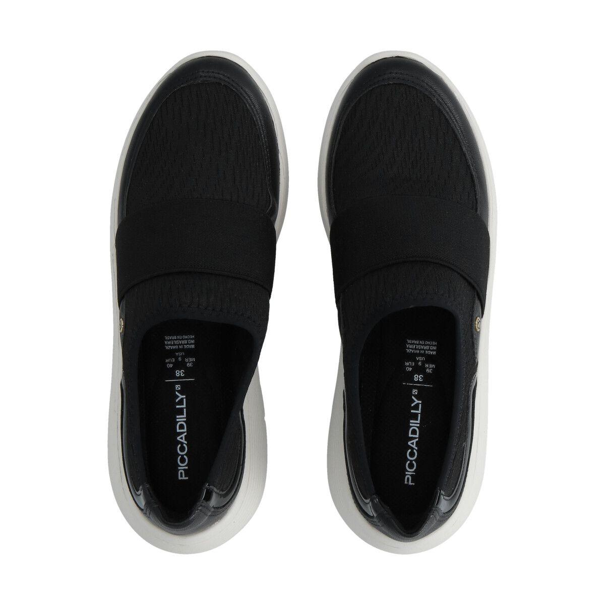 Zapatilla Eliana Blanco/Negro Piccadilly-3
