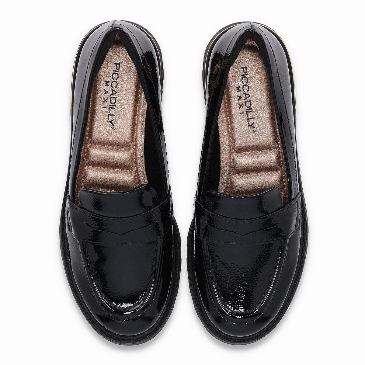 Mocasin Mujer Negro/Charol Gisa 02 Piccadilly-1