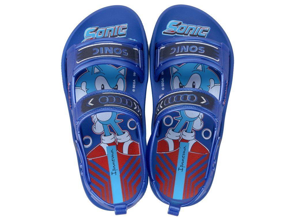 Sandalia Infantil Azul Sonic Papete Ipanema-0