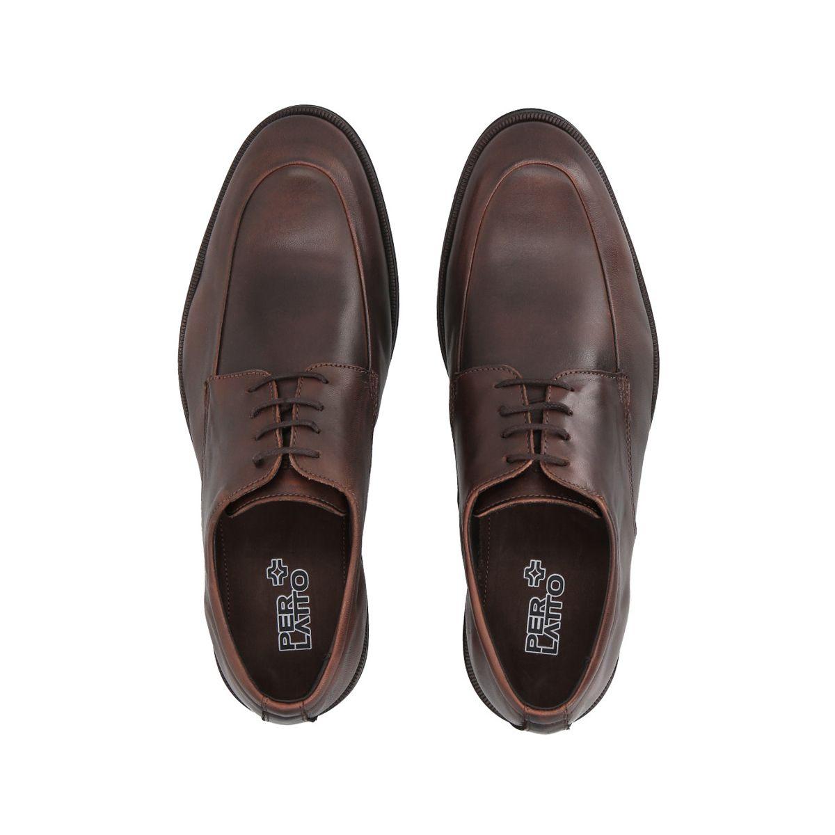 Zapato Formal Hombre Cuero Café 514  Perlatto-2