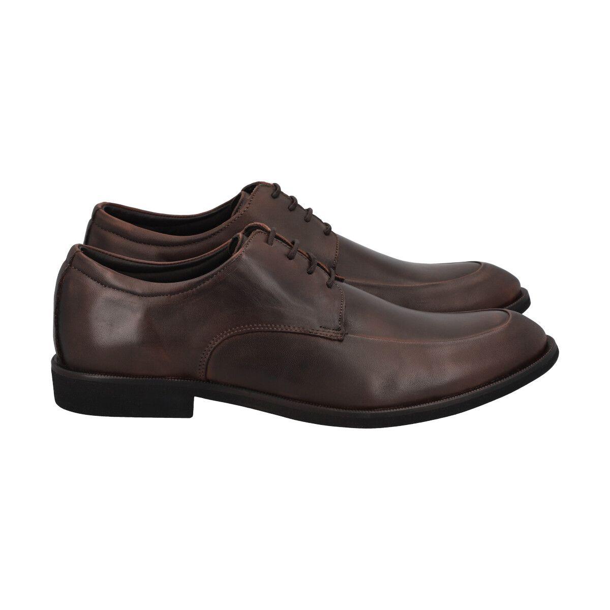 Zapato Formal Hombre Cuero Café 514  Perlatto-3