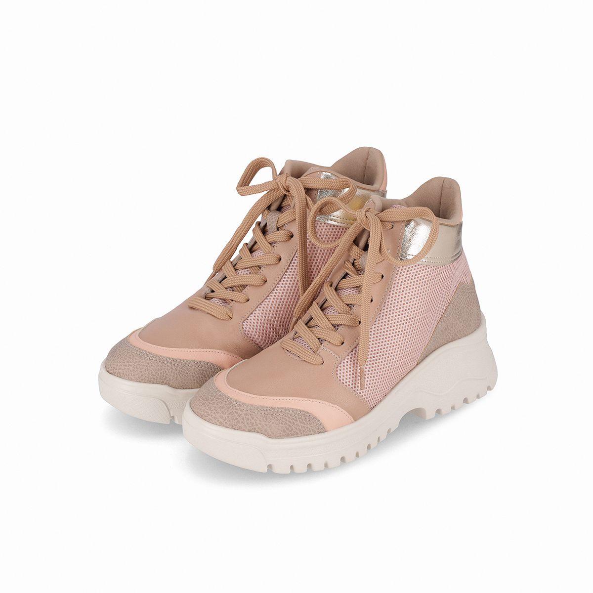 Zapatilla Mujer 2 Lana Rosa/Dorado Piccadilly-1