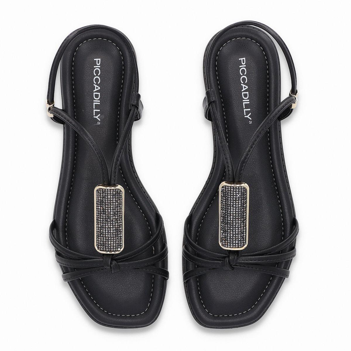 Sandalia Mujer Negro/Strass Gabi 069 Piccadilly-1