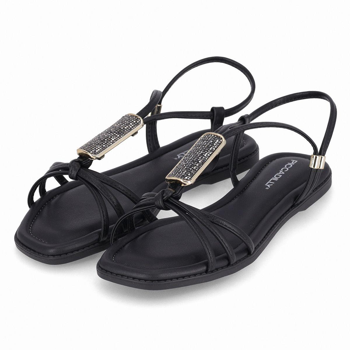 Sandalia Mujer Negro/Strass Gabi 069 Piccadilly-2