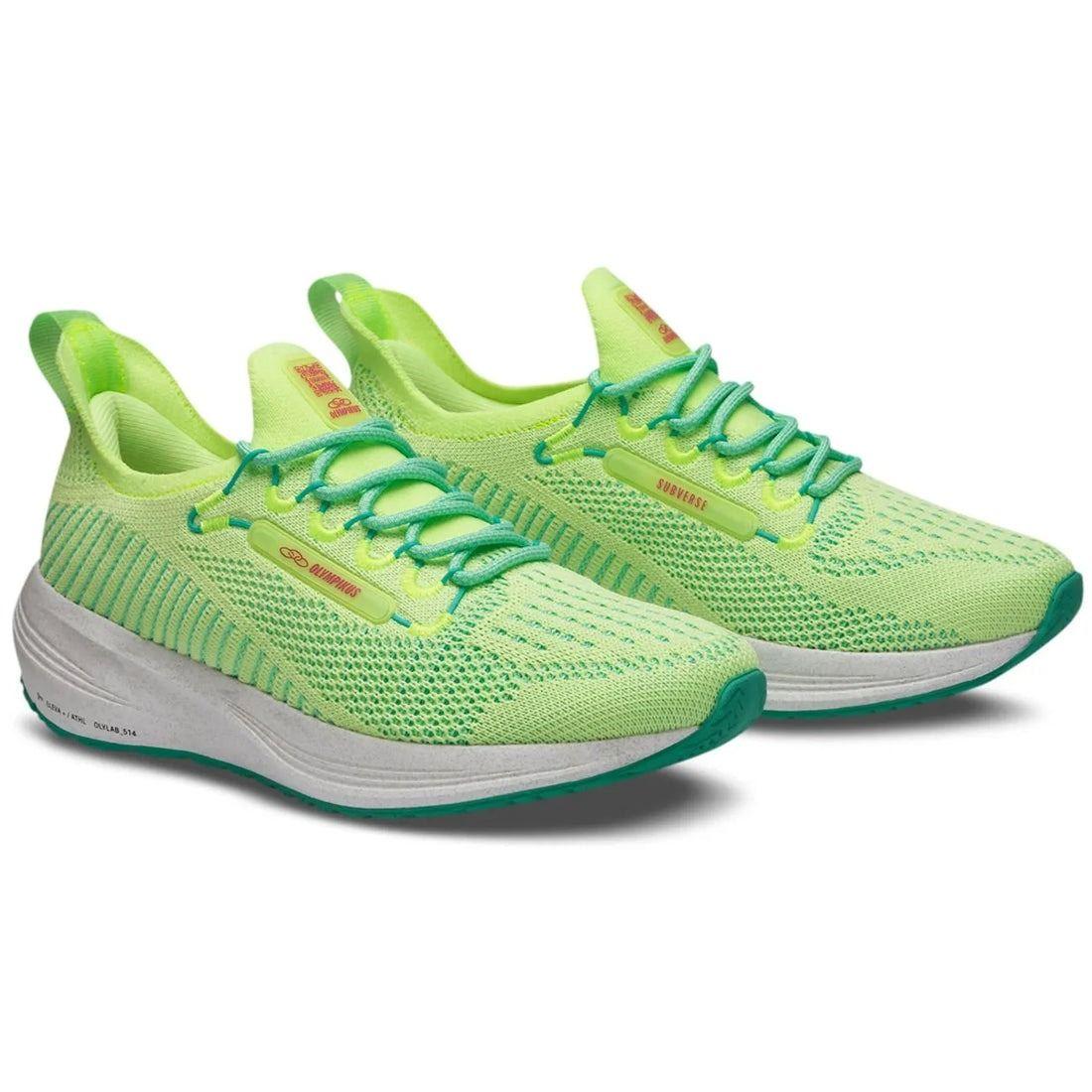 Zapatilla Running Mujer Subverse Verde Limón-2