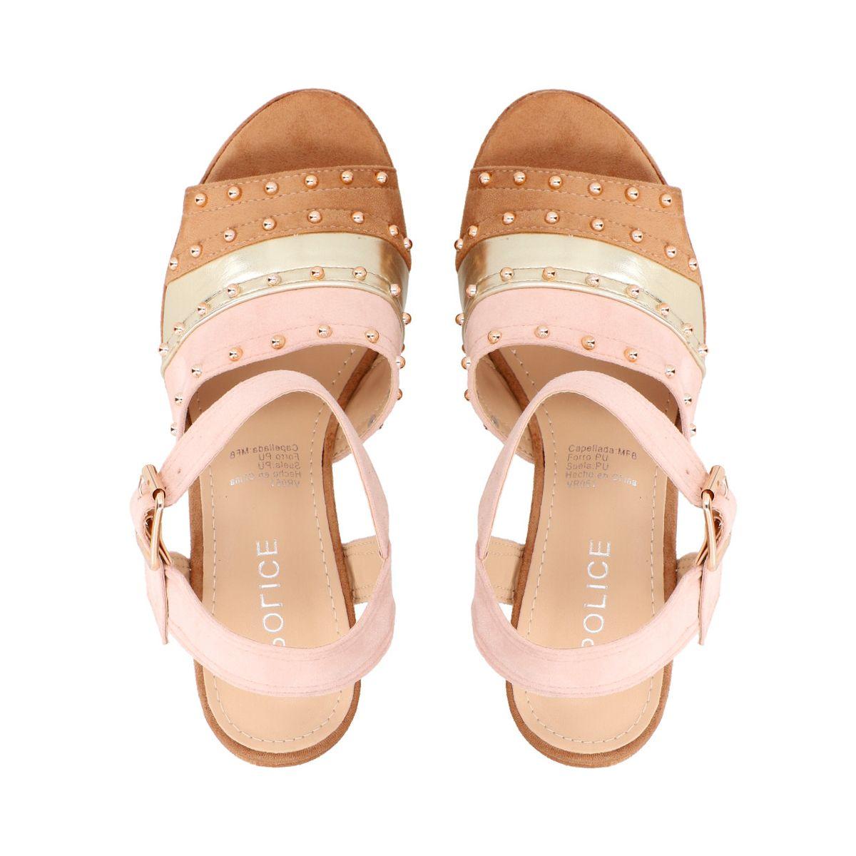 Sandalia Mujer Camel Rene Police-1