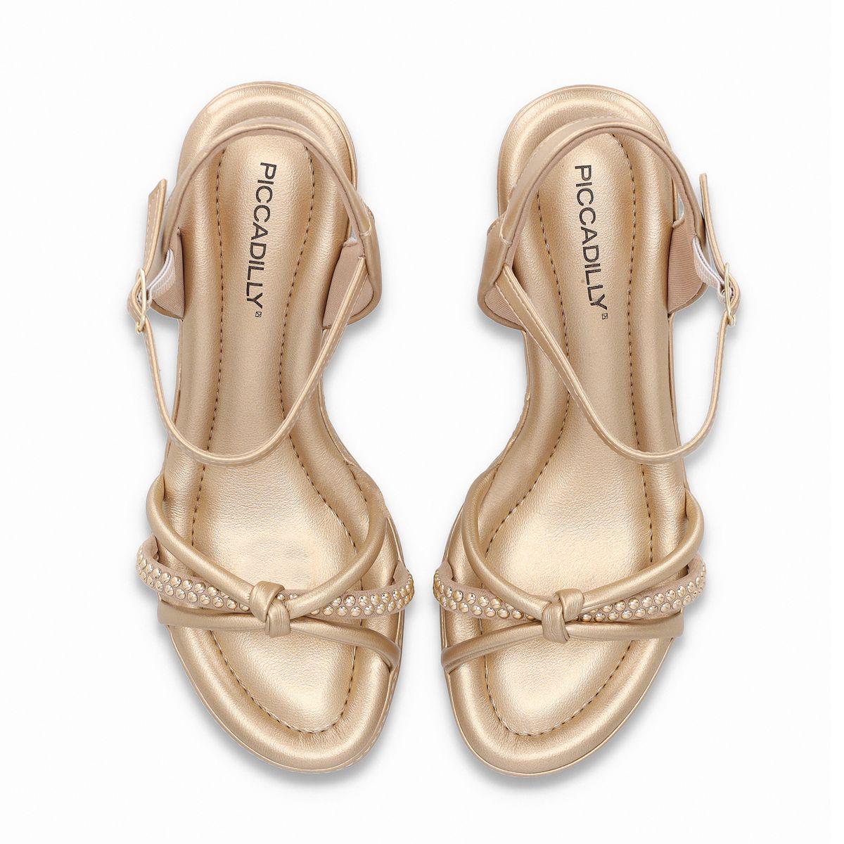 Sandalia Mujer Dorado/Strass Paola 519 Piccadilly-1
