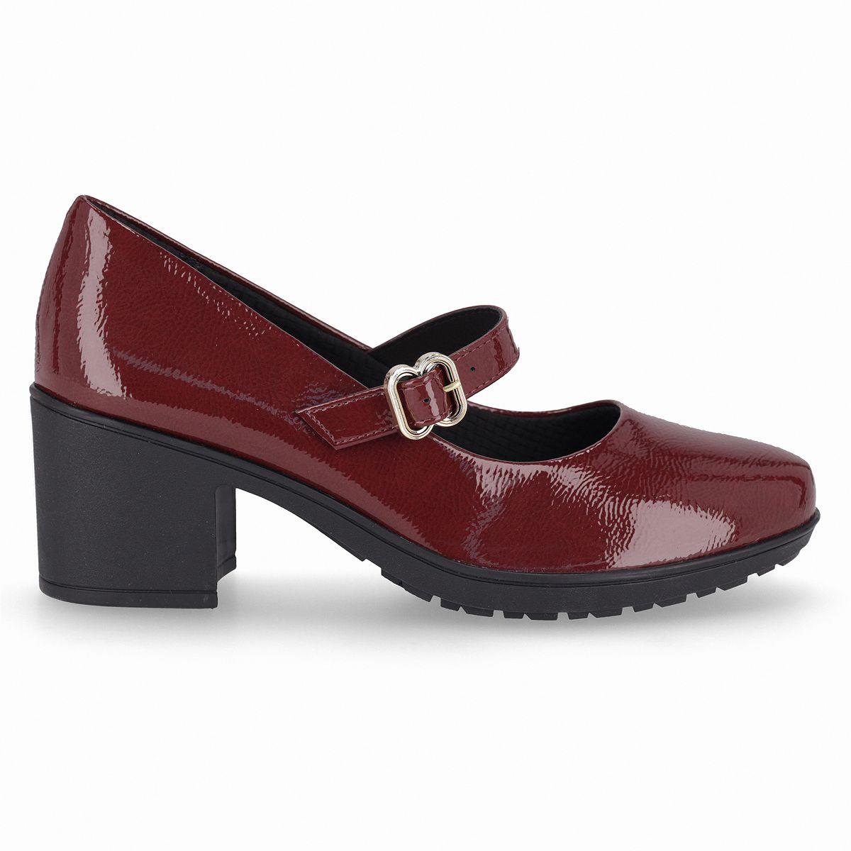 Zapato Mary Jane Mujer Burdeo/Charol Daiane Piccadilly-0